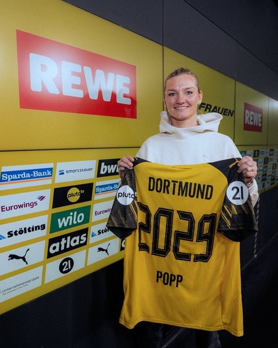 九游官网-官方：多特蒙德女足签下德国女足名将波普，签约至2029年